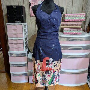 NWT--Lindy Bop Space Cats Halter Dress